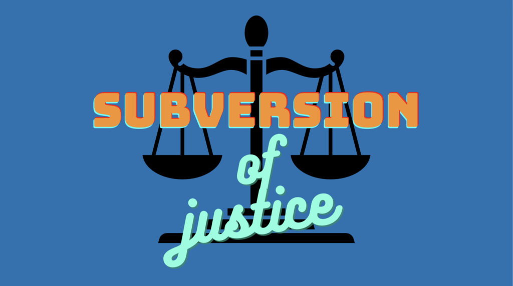 Scales of Justice with subversion